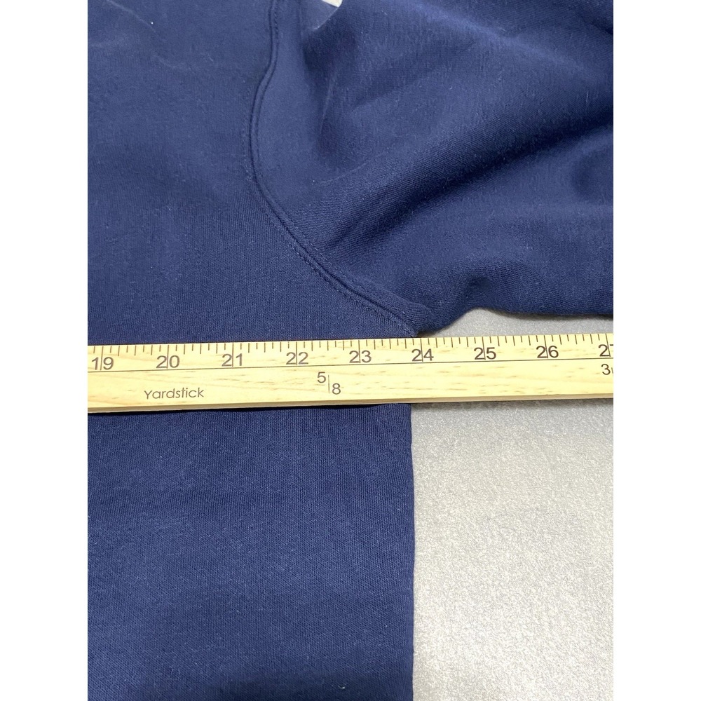 NWT J. America Penn State Fleece Sweater Mens XL Navy Blue Crew Neck Pullover - Picture 6 of 8